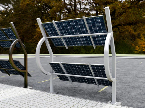 Solar-Powered Tracking System Wall Models 3D Model
