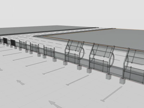 Solar-Powered Tracking System Wall Models 3D Model