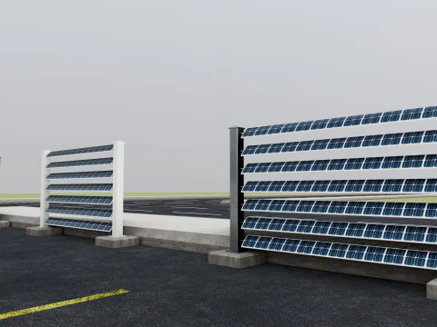 Solar-Powered Tracking System Wall Models 3D Model