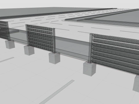 Solar-Powered Tracking System Wall Models 3D Model
