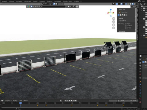 Solar-Powered Tracking System Wall Models 3D Model
