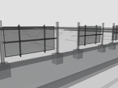 Solar-Powered Tracking System Wall Models 3D Model