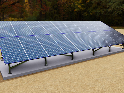 Sliding Panel System-2x10 Panel Layout 3D Модель