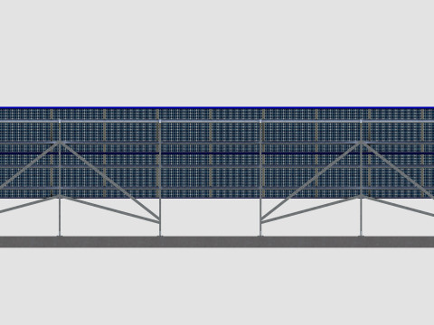 Sliding Panel System-2x10 Panel Layout 3D Модель