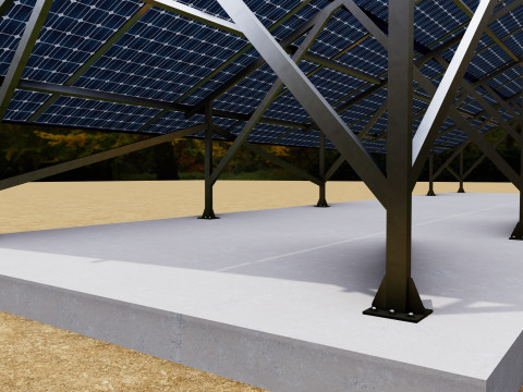 Sliding Panel System-2x10 Panel Layout 3D Модель