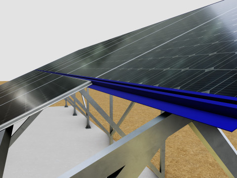 Sliding Panel System-2x10 Panel Layout 3D Модель