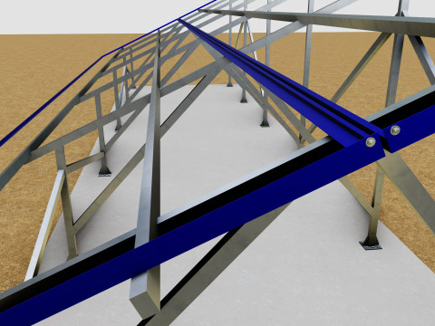 Sliding Panel System-2x10 Panel Layout 3D Модель