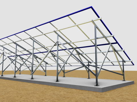 Sliding Panel System-2x10 Panel Layout 3D Модель