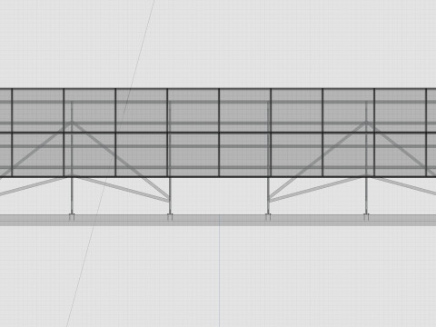 Sliding Panel System-2x10 Panel Layout 3D Модель