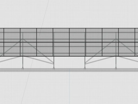 Sliding Panel System-2x10 Panel Layout 3D Model