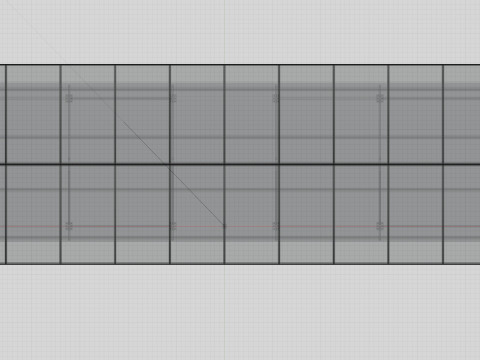 Sliding Panel System-2x10 Panel Layout 3D Модель