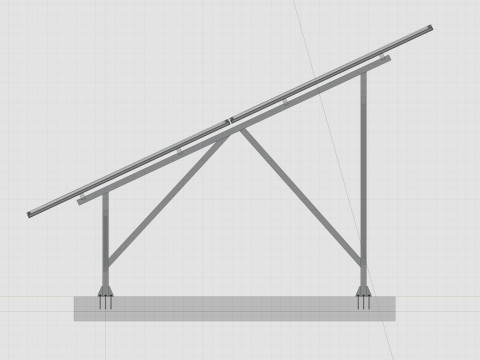Sliding Panel System-2x10 Panel Layout 3D Модель