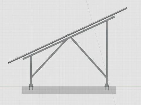 Sliding Panel System-2x10 Panel Layout 3D Model