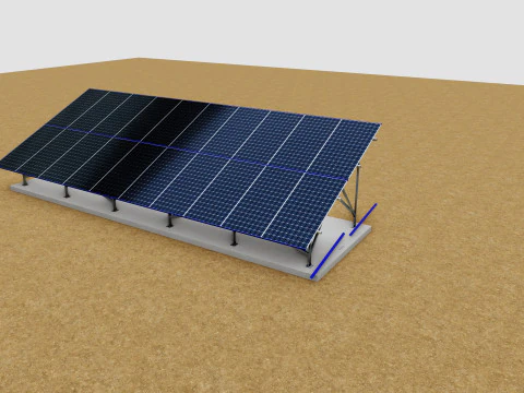 Sliding Panel System-2x10 Panel Layout 3D Model