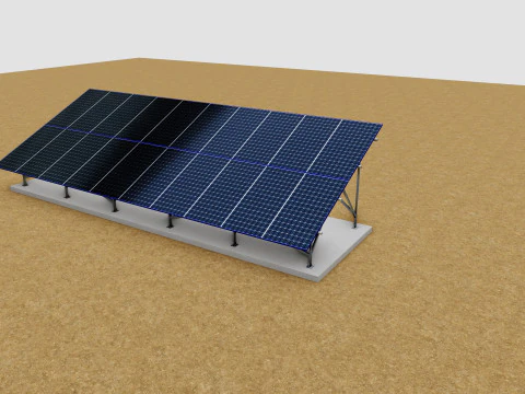 Sliding Panel System-2x10 Panel Layout 3D Model