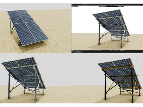 Mega Pack Solar Energy Construction Models and Technical Projects 3D Model