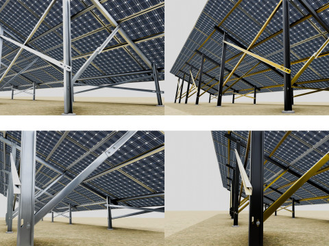 Mega Pack Solar Energy Construction Models and Technical Projects 3Dモデル