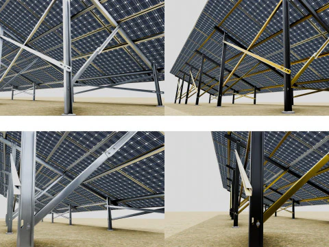 Mega Pack Solar Energy Construction Models and Technical Projects 3D Model