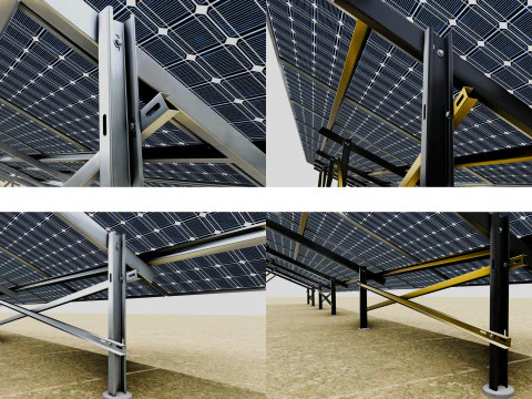 Mega Pack Solar Energy Construction Models and Technical Projects 3D Model
