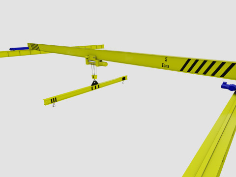 Overhead Cranes 3D Model