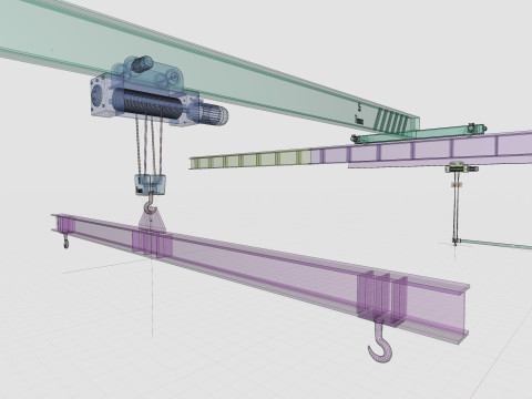 Ponts roulants Modèle 3D