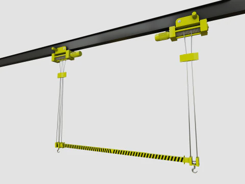 Overhead Cranes 3D Model