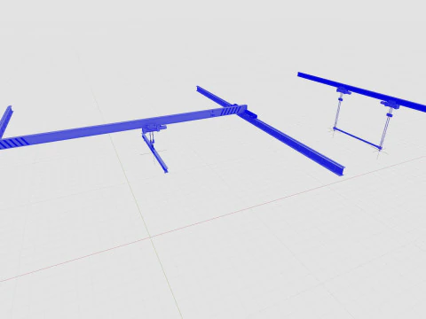 Overhead Cranes 3D Model