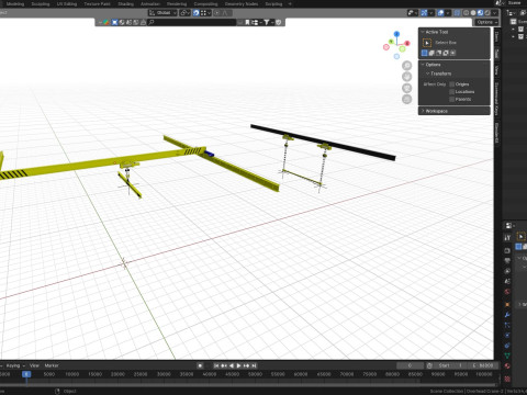 Ponts roulants Modèle 3D