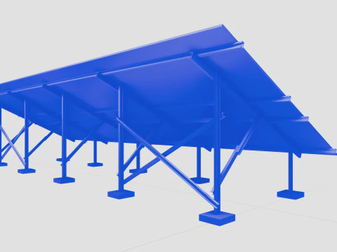 3D Printing-Solar Mounting Structure 2x10 Table 3D Print Model