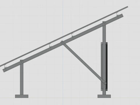 3D Printing-Solar Mounting Structure 2x10 Table 3D Print Model