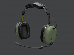 Pilots Headset 3D Model