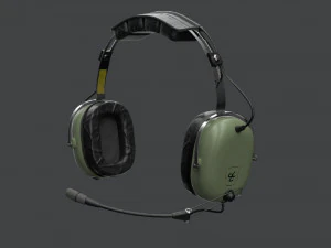 Pilots Headset 3D Model