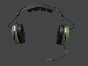 Pilots Headset 3D Model