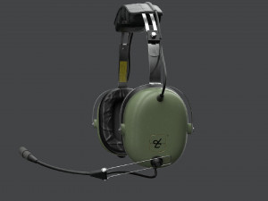 Pilots Headset 3D Model