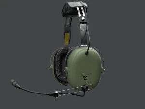 Pilots Headset 3D Model