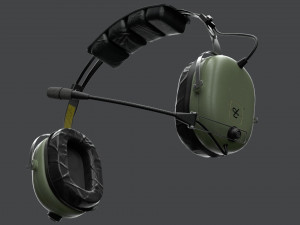 Pilots Headset 3D Model