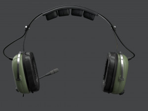 Pilots Headset 3D Model