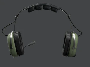 Pilots Headset 3D Model