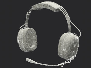 Pilots Headset 3D Model