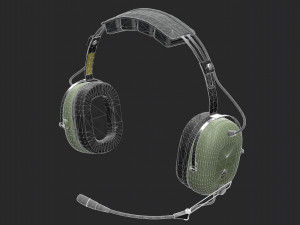 Pilots Headset 3D Model