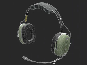 Pilots Headset 3D Model