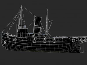 Tugboat 3D Model