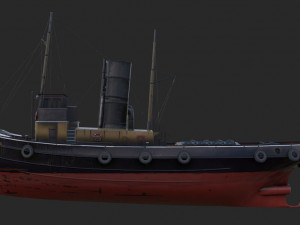 Tugboat 3D Model