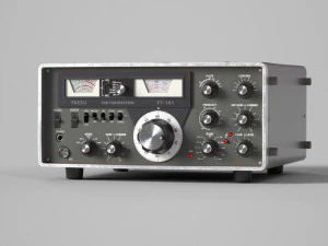 Ham Radio Transceiver Yaesu FT-101 3D Model