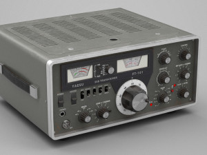 Ham Radio Transceiver Yaesu FT-101 Modelo 3D