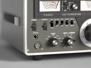 Ham Radio Transceiver Yaesu FT-101 3D Model