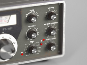 Ham Radio Transceiver Yaesu FT-101 Modelo 3D