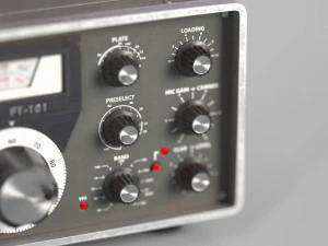 Ham Radio Transceiver Yaesu FT-101 3D Model
