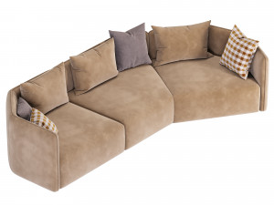Sofa by Patricia Urquiola Modelo 3D