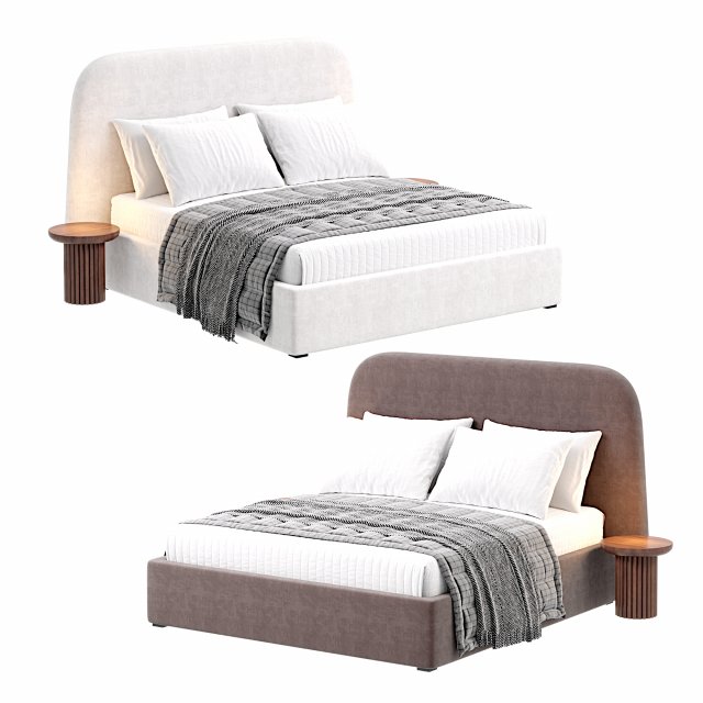 Lid Storage Bed 3D 모델 .c4d .max .obj .3ds .fbx .stl .blend 